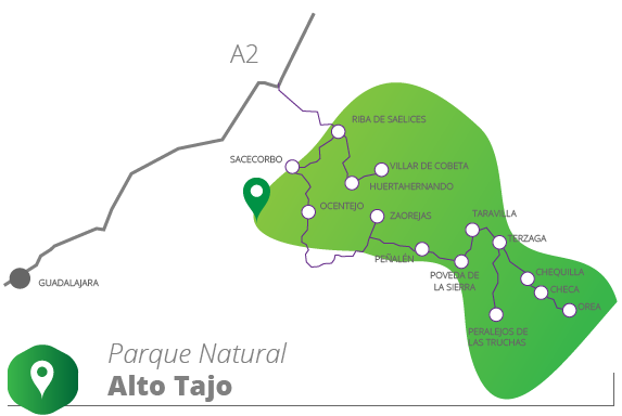Mapa Parque Natural Alto tajo