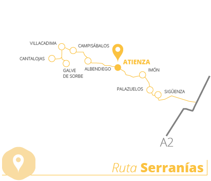 Mapa Atienza en Ruta Serranías