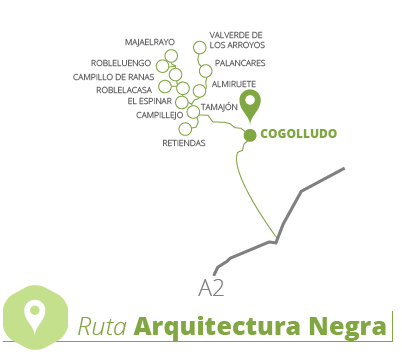 Mapa Cogolludo en Ruta Arquitectura Negra