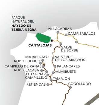 Hayedo de Tejera Negra hayedo mapa - Hayedo de Tejera Negra