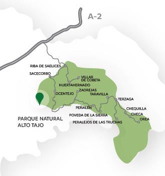 Parque Natural del Alto Tajo mapa alto tajo - Parque Natural del Alto Tajo