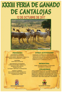 carten de la feria del ganado de Cantalojas