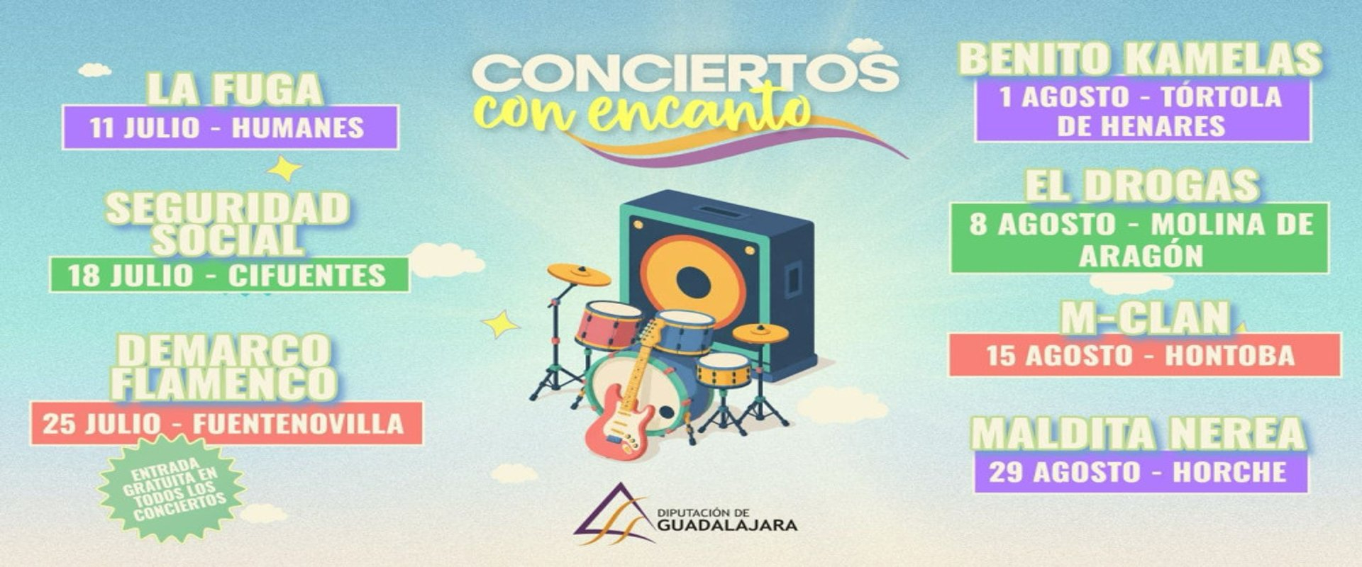 Conciertos con encanto 2026